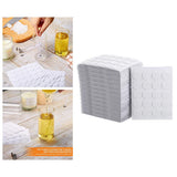 Maxbell 100pcs White Steady in Hot Wax Double-Sided Fixed Glue for Candle DIY Making