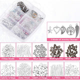 Maxbell Spacer Beads Metal Charms Necklace Jewelry Making Tweezer Scissor Supplies