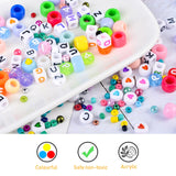 Maxbell Spacer Beads Square Small Bracelet Beads DIY Kit for Charms Jewelry Making