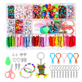 Maxbell Spacer Beads Square Small Bracelet Beads DIY Kit for Charms Jewelry Making