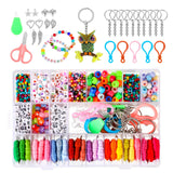 Maxbell Spacer Beads Square Small Bracelet Beads DIY Kit for Charms Jewelry Making