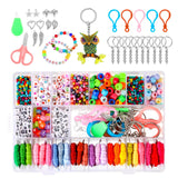 Maxbell Spacer Beads Square Small Bracelet Beads DIY Kit for Charms Jewelry Making