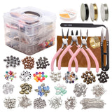 Maxbell Jewelry Making Tools Kit Charms Findings Spacer Beads Crafts Pendant DIY 1711pcs