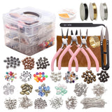 Maxbell Jewelry Making Tools Kit Charms Findings Spacer Beads Crafts Pendant DIY 1711pcs