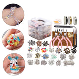 Maxbell Jewelry Making Tools Kit Charms Findings Spacer Beads Crafts Pendant DIY 1711pcs