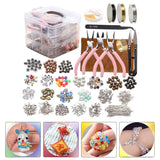 Maxbell Jewelry Making Tools Kit Charms Findings Spacer Beads Crafts Pendant DIY 1711pcs