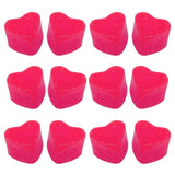 Maxbell 12x Heart Shaped Candle Wax Dyes Soy Wax for Candle Handmade Supplies Pink