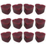 Maxbell 12x Heart Shaped Candle Wax Dyes Soy Wax for Candle Handmade Supplies Red