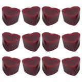 Maxbell 12x Heart Shaped Candle Wax Dyes Soy Wax for Candle Handmade Supplies Red