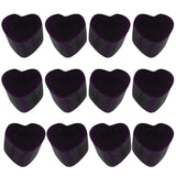 Maxbell 12x Heart Shaped Candle Wax Dyes Soy Wax for Candle Handmade Supplies Purple