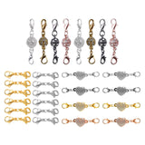 Maxbell 8x Alloy Lobster Clasps Claw Jewelry Making for Keyring Necklace 46mm