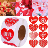 Maxbell Heart Shaped Stickers Labels for Cards Scrapbooking Packaging Boxes New Year