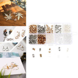 Maxbell 530Pcs Earring Backs Kit Bullet Butterfly Shape Women Girls Jewelry Making