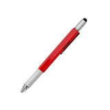 Maxbell Screen Tool Stylus Pen With Spirit Level Multitool Ruler Screwdriver 6 in1 Red