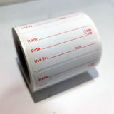 Maxbell 500 Pieces Food Storage Labels Adhesive Leaves No Residue 50x25mm Red font