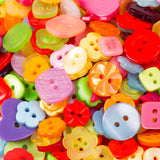 Maxbell 300Pcs Resin Buttons Scrapbooking Flat Back for Sewing DIY Crafts Clothe
