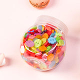 Maxbell 300Pcs Resin Buttons Scrapbooking Flat Back for Sewing DIY Crafts Clothe