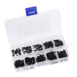 Maxbell 250 Pieces M2 Self Tapping Screw DIY Drilling Screws Assortment Kit Black