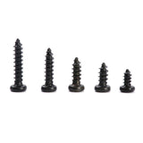 Maxbell 250 Pieces M2 Self Tapping Screw DIY Drilling Screws Assortment Kit Black
