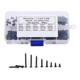 Maxbell 250 Pieces M2 Self Tapping Screw DIY Drilling Screws Assortment Kit Black