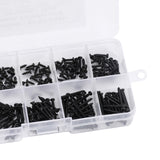 Maxbell 250 Pieces M2 Self Tapping Screw DIY Drilling Screws Assortment Kit Black