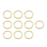 Maxbell 10 Pieces Spring Rings Round Carabiner 3/4inch O Rings for Bags Purse Gold