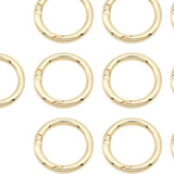 Maxbell 10 Pieces Spring Rings Round Carabiner 3/4inch O Rings for Bags Purse Gold
