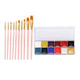 Maxbell Waterproof Makeup Tool Washable Portable for Carnivals Adults Kids Children