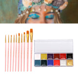 Maxbell Waterproof Makeup Tool Washable Portable for Carnivals Adults Kids Children