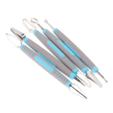 Maxbell Carving Knife Set Vegetable Fruit Sharp Modeling Sculpturing Corer Poke blue
