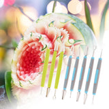 Maxbell Carving Knife Set Vegetable Fruit Sharp Modeling Sculpturing Corer Poke blue