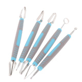 Maxbell Carving Knife Set Vegetable Fruit Sharp Modeling Sculpturing Corer Poke blue