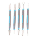 Maxbell Carving Knife Set Vegetable Fruit Sharp Modeling Sculpturing Corer Poke blue