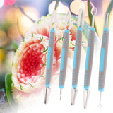 Maxbell Carving Knife Set Vegetable Fruit Sharp Modeling Sculpturing Corer Poke blue