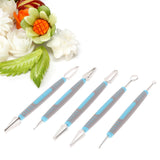 Maxbell Carving Knife Set Vegetable Fruit Sharp Modeling Sculpturing Corer Poke blue