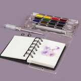 Maxbell Travel Watercolor Painting Pallet Box Display Accs Water Colors Palette
