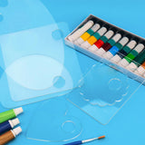 Maxbell Transparent Mixing Palette Pallet Holder Tray for DIY Watercolor Painting Heart 20cmx20cm