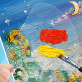 Maxbell Transparent Mixing Palette Pallet Holder Tray for DIY Watercolor Painting Heart 20cmx20cm