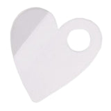 Maxbell Transparent Mixing Palette Pallet Holder Tray for DIY Watercolor Painting Heart 20cmx20cm