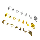 Maxbell Moon Star Celestial Charms Pendant Ornaments Fillers Jewelry Making Mixed