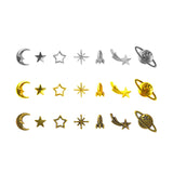 Maxbell Moon Star Celestial Charms Pendant Ornaments Fillers Jewelry Making Mixed