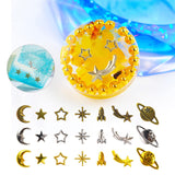 Maxbell Moon Star Celestial Charms Pendant Ornaments Fillers Jewelry Making Mixed