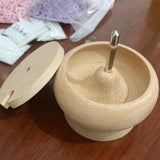 Maxbell Wood Bead Spinner Bead Spinning Loader Spin Bowl Beading Needles for Jewelry Making