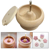 Maxbell Wood Bead Spinner Bead Spinning Loader Spin Bowl Beading Needles for Jewelry Making