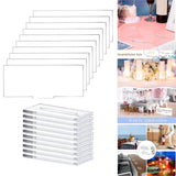 Maxbell 10x Clear Acrylic Place Cards DIY with Holder for Wedding Centerpiece Decor