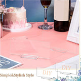 Maxbell 10x Clear Acrylic Place Cards DIY with Holder for Wedding Centerpiece Decor