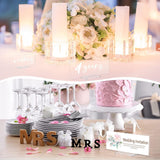 Maxbell 10x Clear Acrylic Place Cards DIY with Holder for Wedding Centerpiece Decor