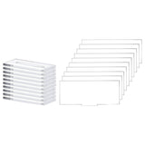 Maxbell 10x Clear Acrylic Place Cards DIY with Holder for Wedding Centerpiece Decor