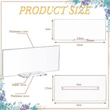 Maxbell 10x Clear Acrylic Place Cards DIY with Holder for Wedding Centerpiece Decor