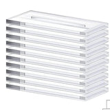 Maxbell 10x Clear Acrylic Place Cards DIY with Holder for Wedding Centerpiece Decor